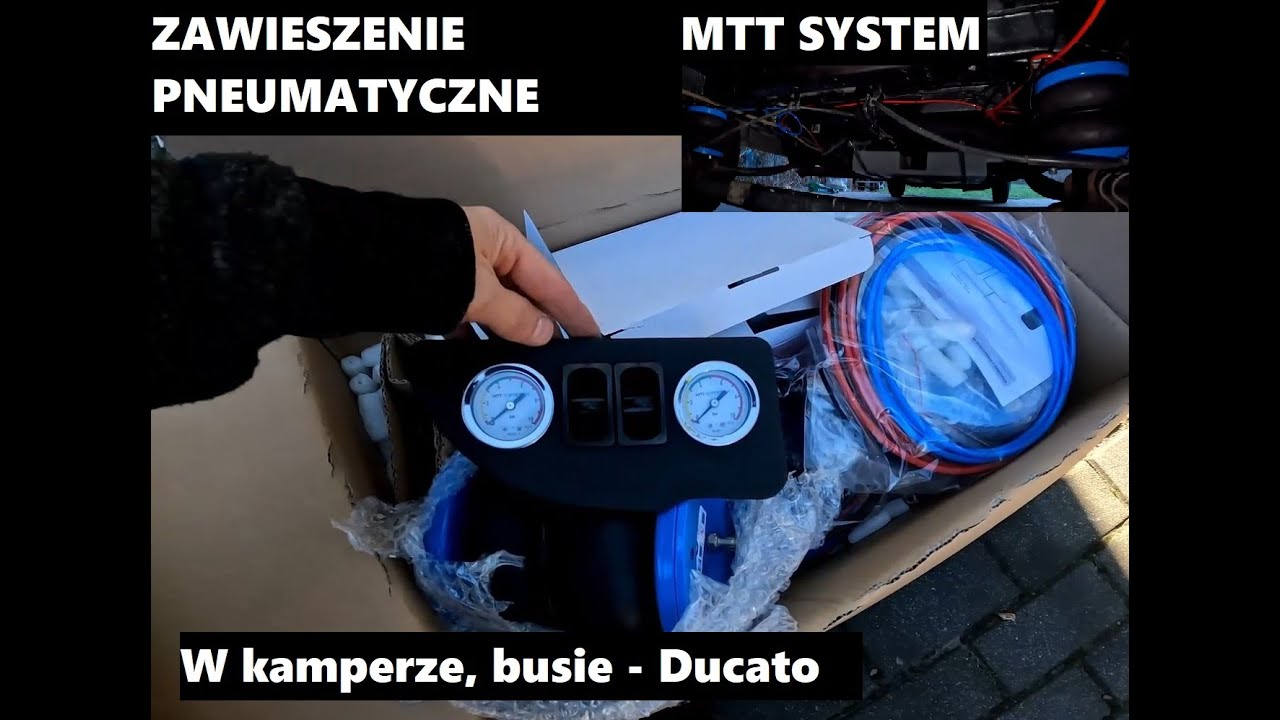 Zawieszenie pneumatyczne Fiat Ducato - kamper - montaż #mttsystem