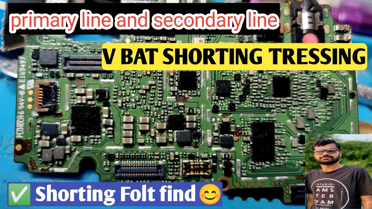 Vbat Line Shorting Tressing |✅ Shorting Phone Folt Find |✅ Primary And Secondary Line Tress ||