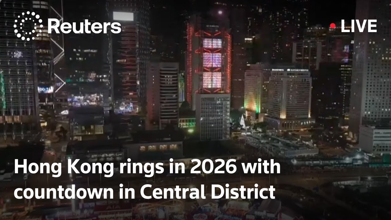 LIVE: Hong Kong replaces annual New Year's Eve fireworks with countdown in Central District