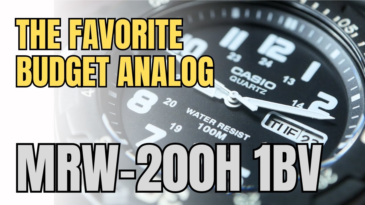 The Most Favorite Budget Analog?  Casio MRW200H Review 1BV