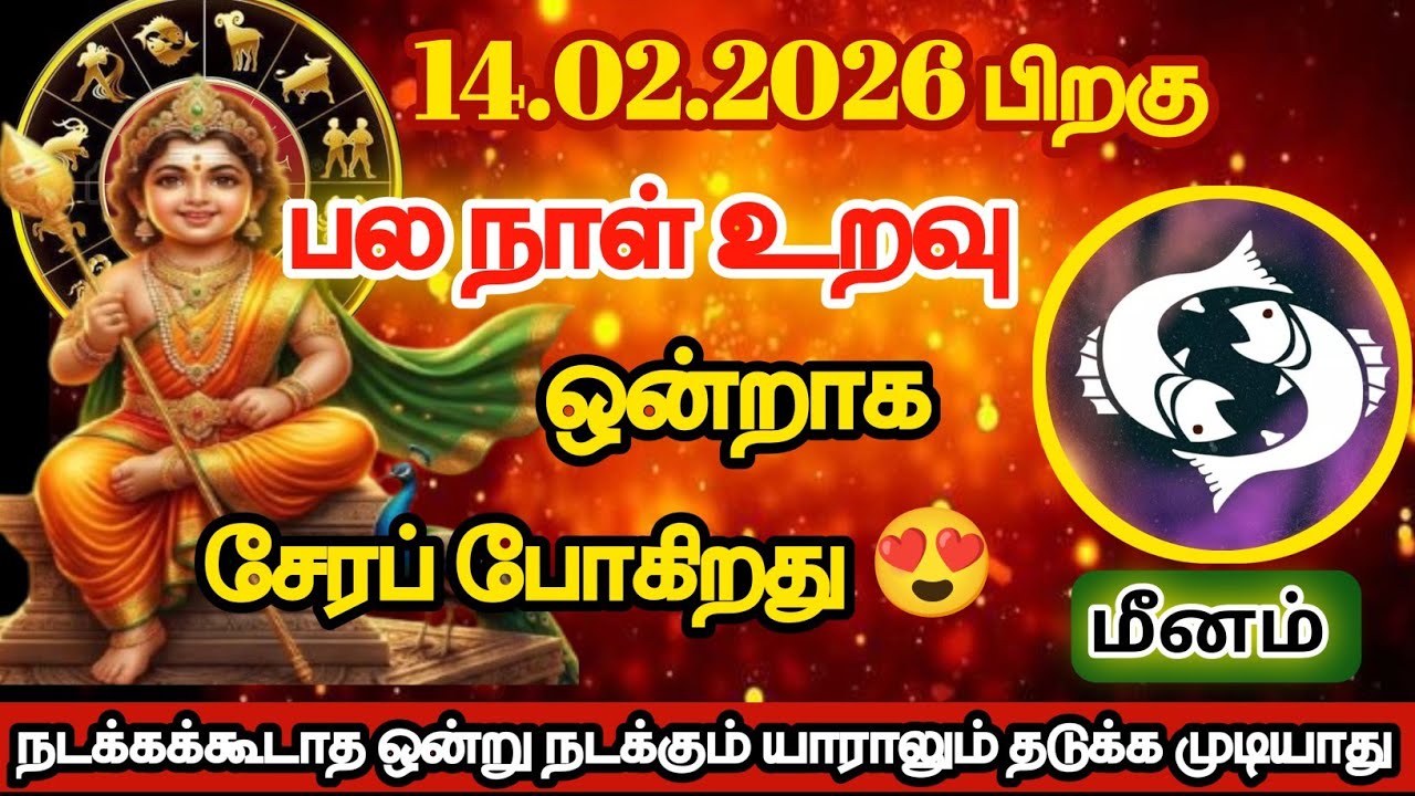 மீனம் - பல நாள் உறவு ஒன்றாக சேரப்போகிறது/#meenam/#rasipalan 