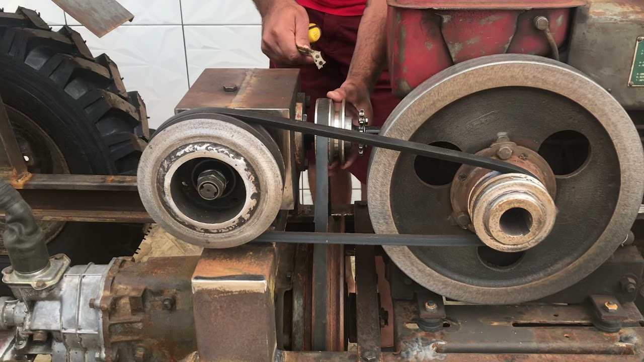 Como fazer Trator caseiro com motor estacionário. Parte 7