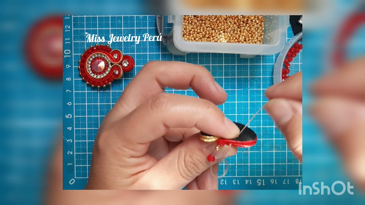 clase GRATIS de arete en técnica soutache  #soutache #clases #aretes #areteshechoamano