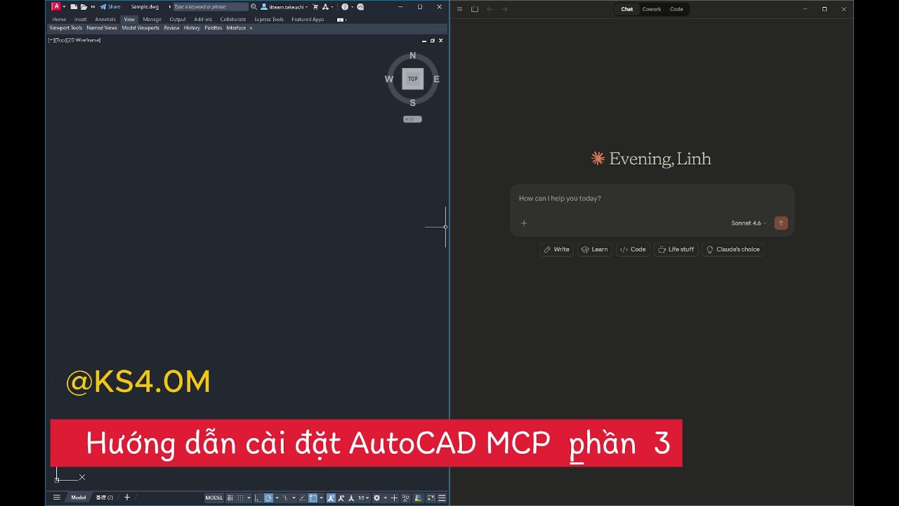 Cài đặt AutoCAD MCP - Phần 3 Kết nối và test