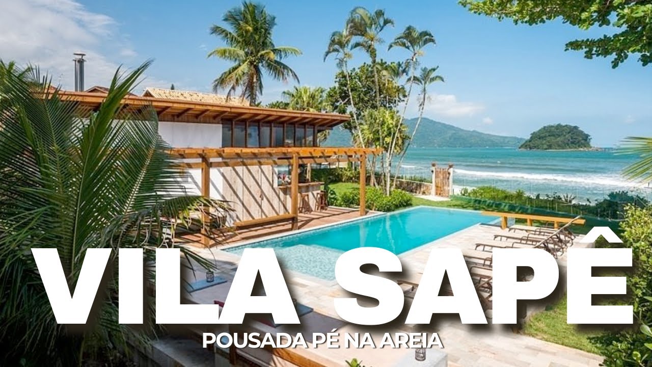 A MELHOR POUSADA PÉ NA AREIA QUE JÁ FOMOS! | Villa Sapê - Ubatuba/SP 🏖️✨
