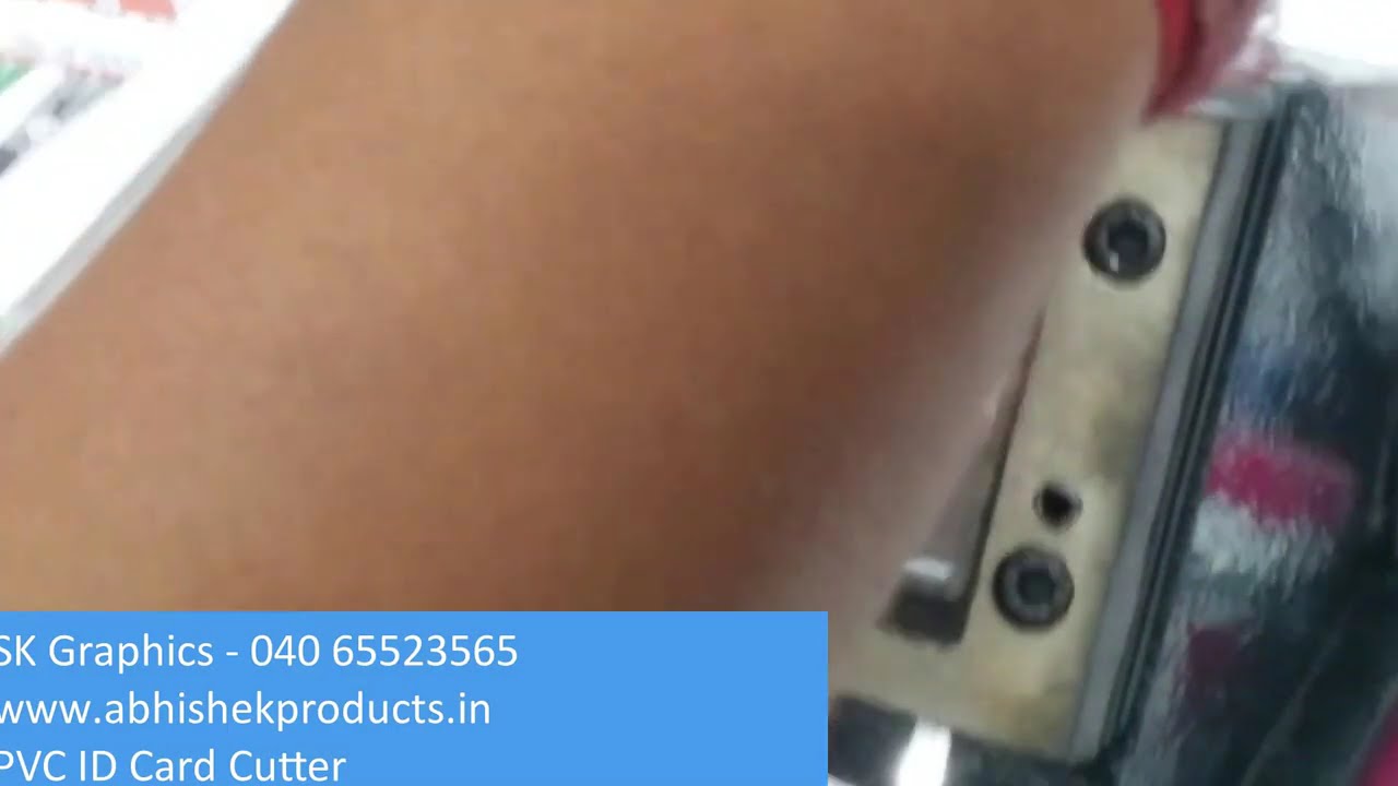 🔪 How To Do Die Cutting Of ID Cards Using PVC ID Card Cutter by Abhishek Products | AbhishekID.com