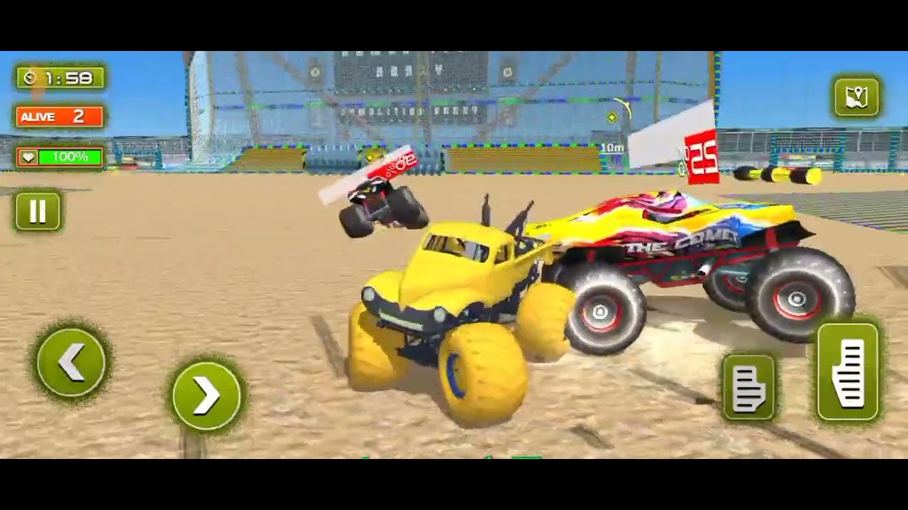Monster Truck Stunt Demolition Derby - Mega Ramp Impossible Driver - 4×4 Ultimate Car Stuntts