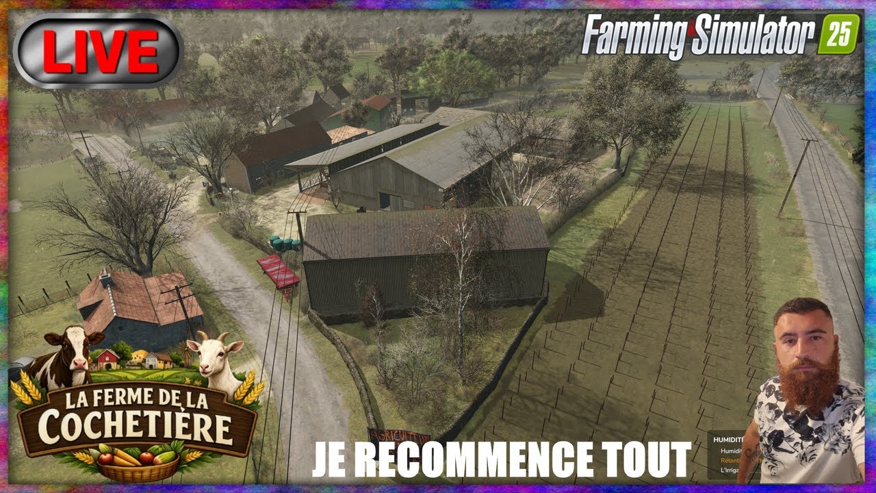 🔴PARTIE 2 ! JE RECOMMENCE TOUT DE A à Z🐑LA FERME DE LA COCHETIERE🐄 FARMING SIMULATOR 25 !