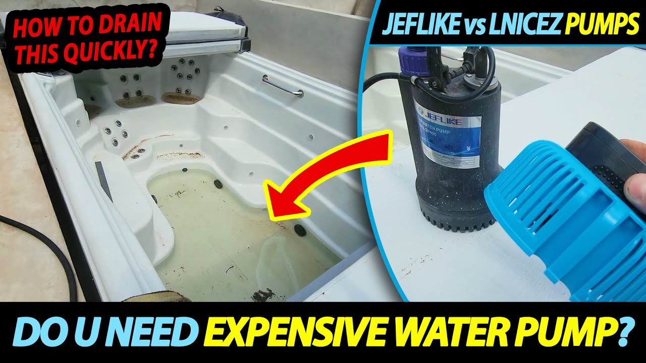 Comparing Water Pumps! JEFLIKE Water Pump vs LNICEZ Water Pump - How to Drain Pool/Hot Tub/Pond