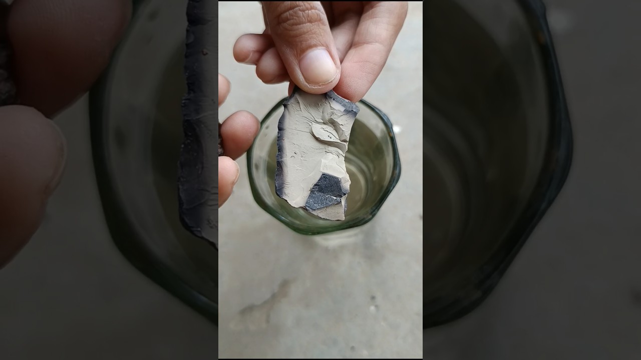 nakkumat clay soaking in water 😍 #clay #satisfying #asmr #asmrsounds #clayart #ytshorts #shorts