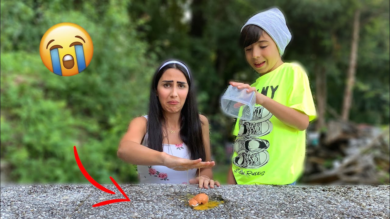 تحدي تيك توك الجديد (انتبه لا تكسر البيض🥚) ندمت 😭