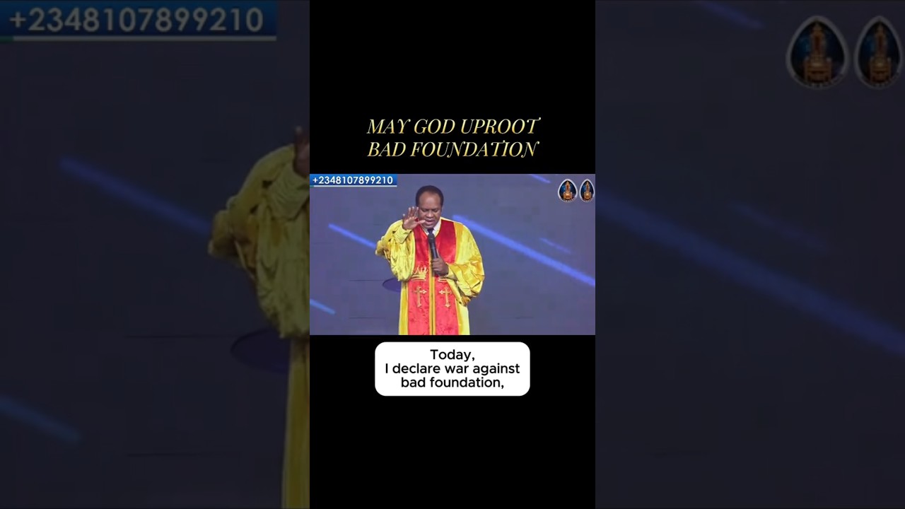 GOD WILL UPROOT EVERY BAD FOUNDATION THAT IS WITHHOLDING YOU. 