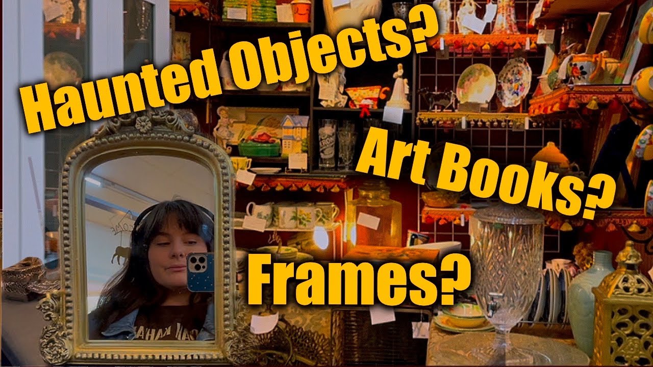 I Went Thrifting for Art Books and Decor but I Found Haunted Items?!