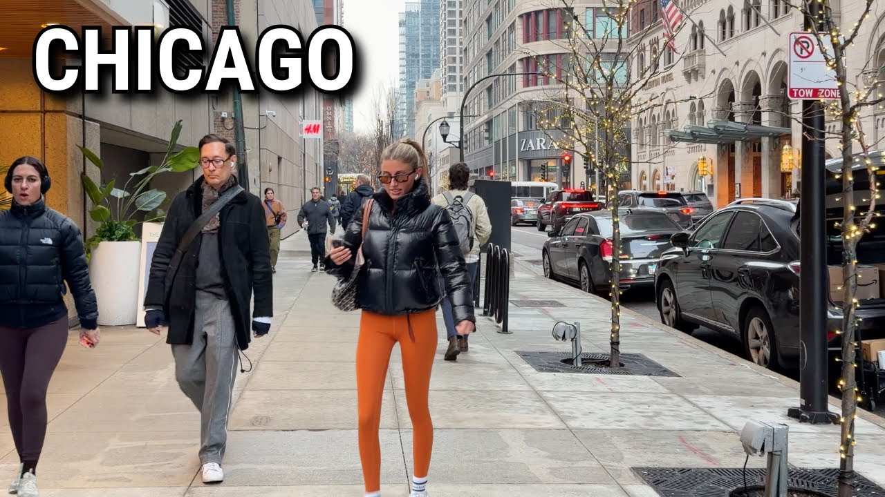 Chicago Winter Walk - Beautiful Day Walking Tour On Tuesday | January 6, 2026 | 4K City Sounds