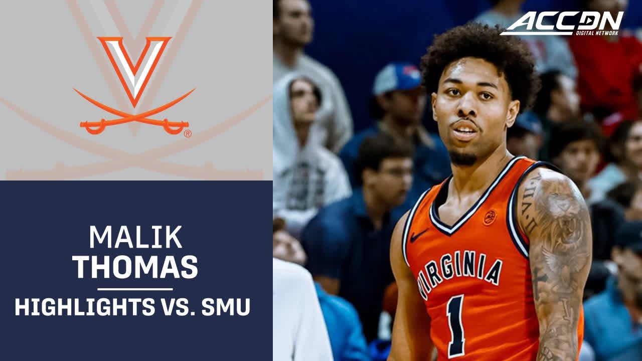 UVA Guard Malik Thomas Highlights vs. SMU