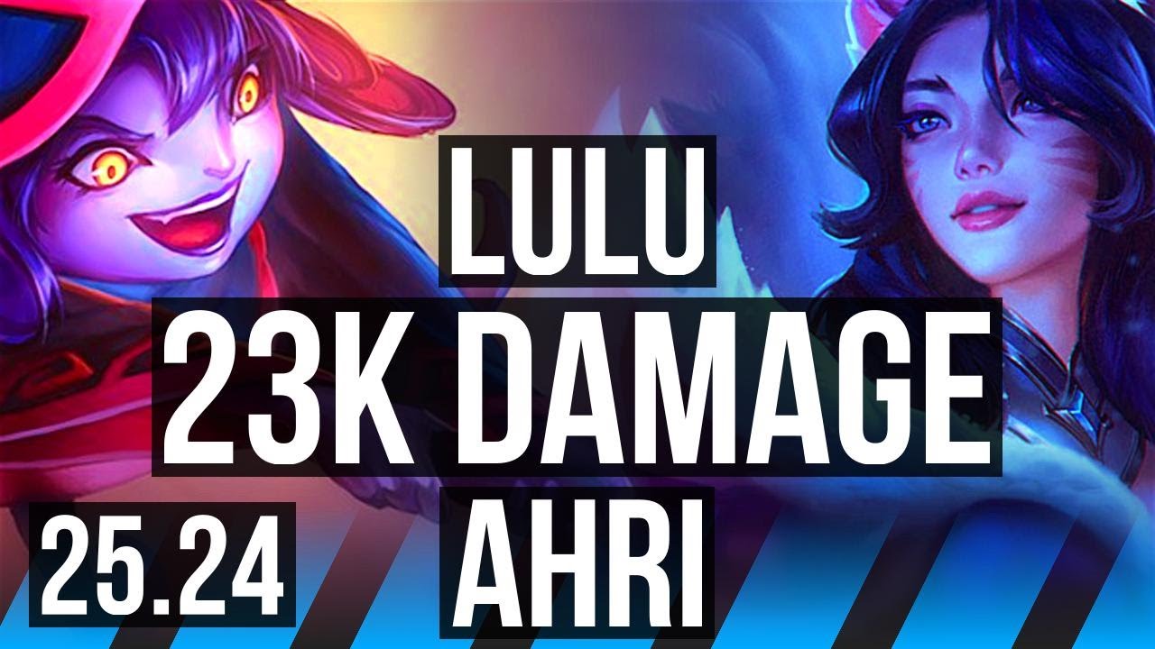 LULU vs AHRI (MID) | 23K damage, Electrocute | EUW Grandmaster | 25.24