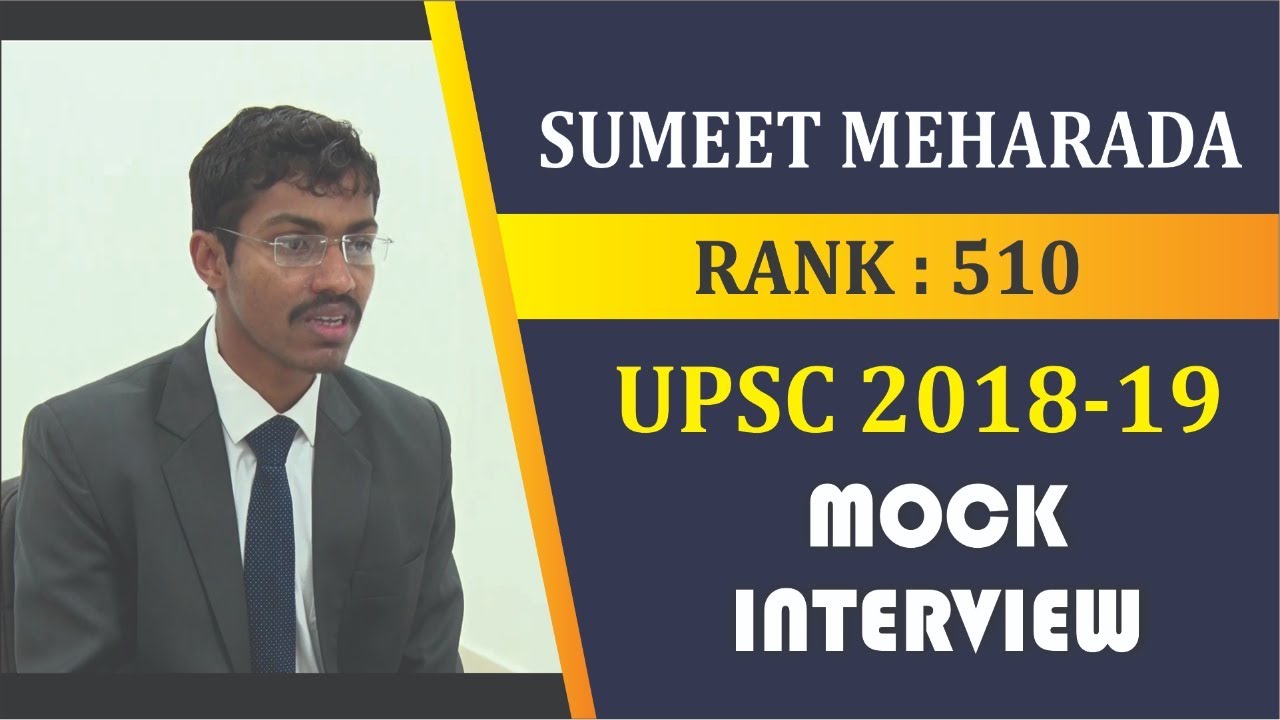 Sumeet Meharada : AlR 510 UPSC 2019-20: IAS Topper Interview By Chahal Academy