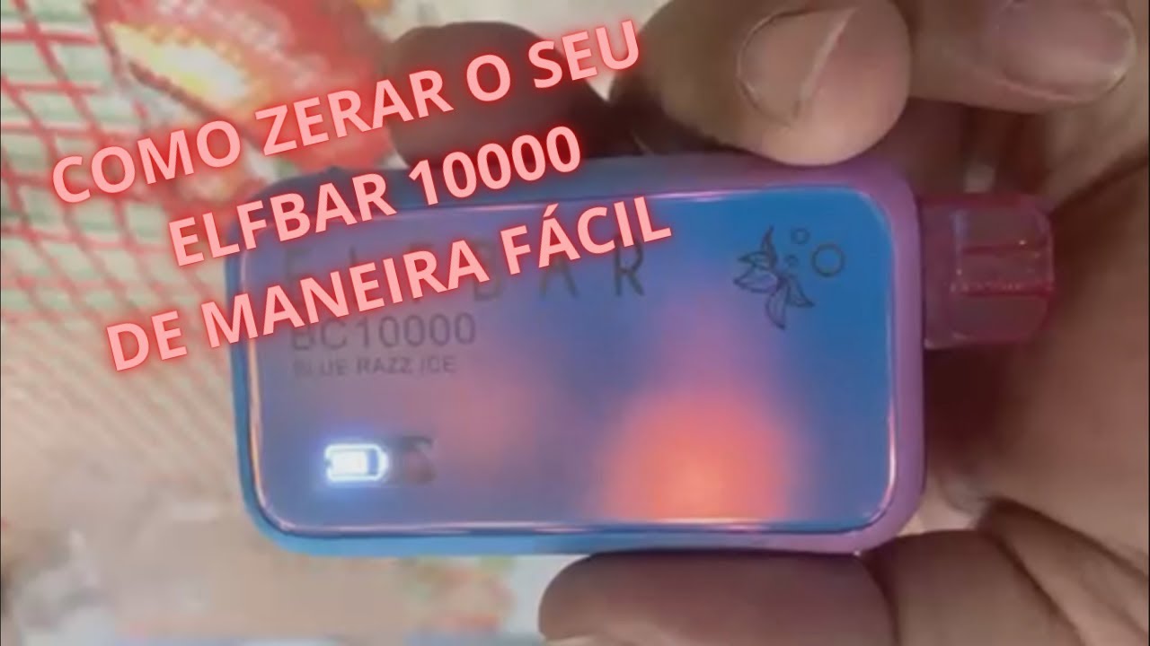 Como zerar o seu ELFBAR 10000 DE MANEIRA F&Aacute;CIL