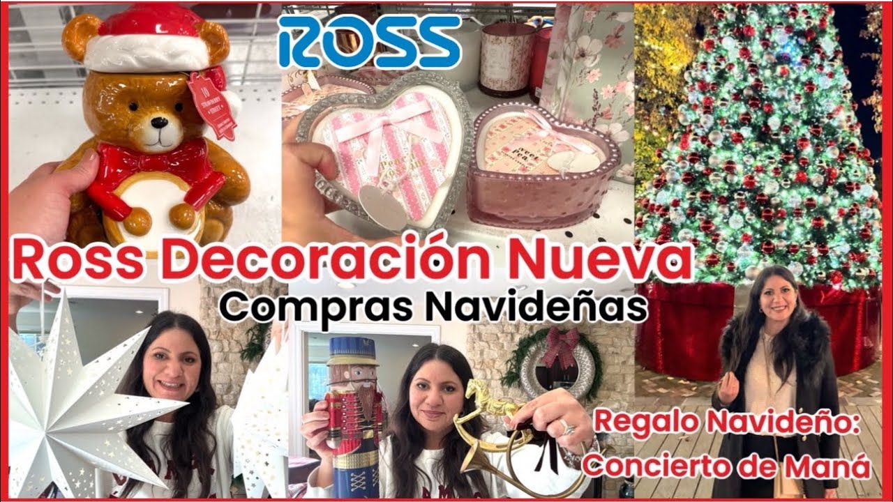 ROSS DECORACIÓN NUEVA | COMPRAS NAVIDEÑAS | REGALO NAVIDEÑO CONCIERTO DE MANÁ | VLOG