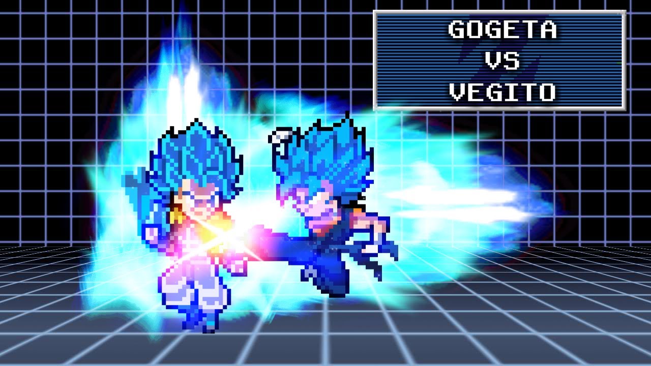 Gogeta vs Vegito - [Collab Sprite Animation]