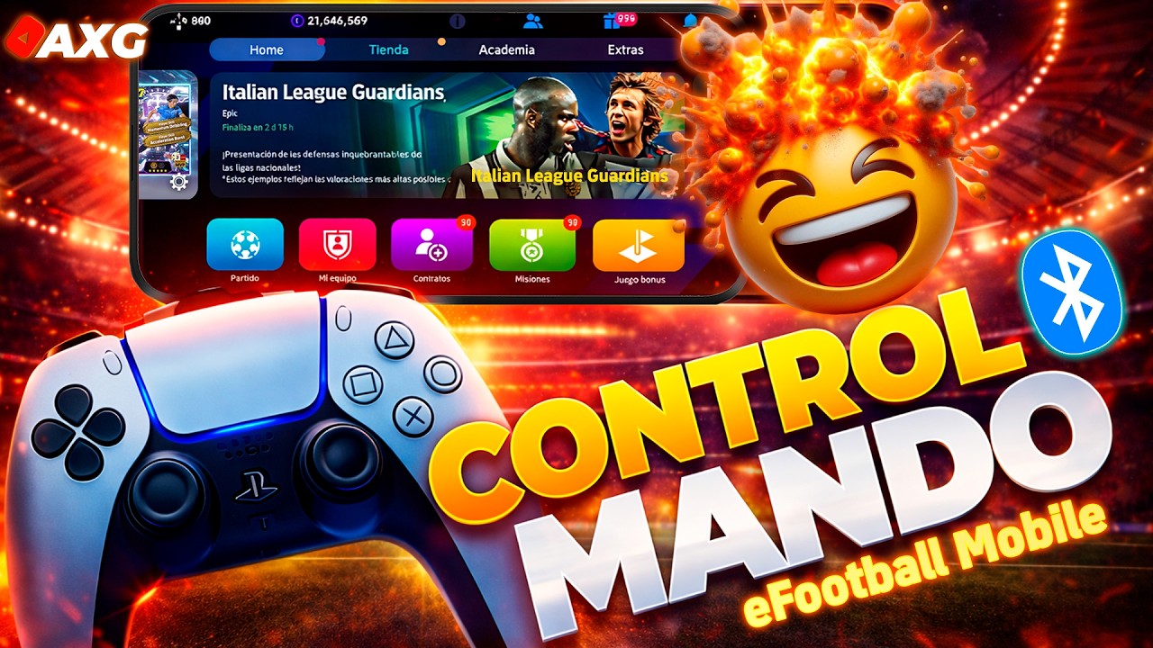 🎮 Configurar CONTROL de PlayStation, Xbox, Nintendo en eFootball Mobile 📲 TUTORIAL