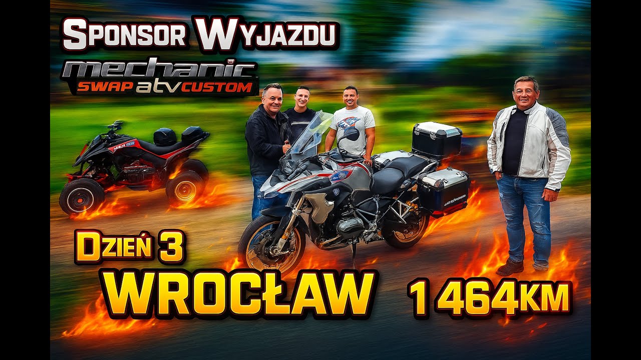 #3 Powrót ☝ Wrocław💥 3 dniowe testy maszyn zbudowanych przez Mechanic ATV 🔥😉 Moc i niezawodność ☝ 💥😁