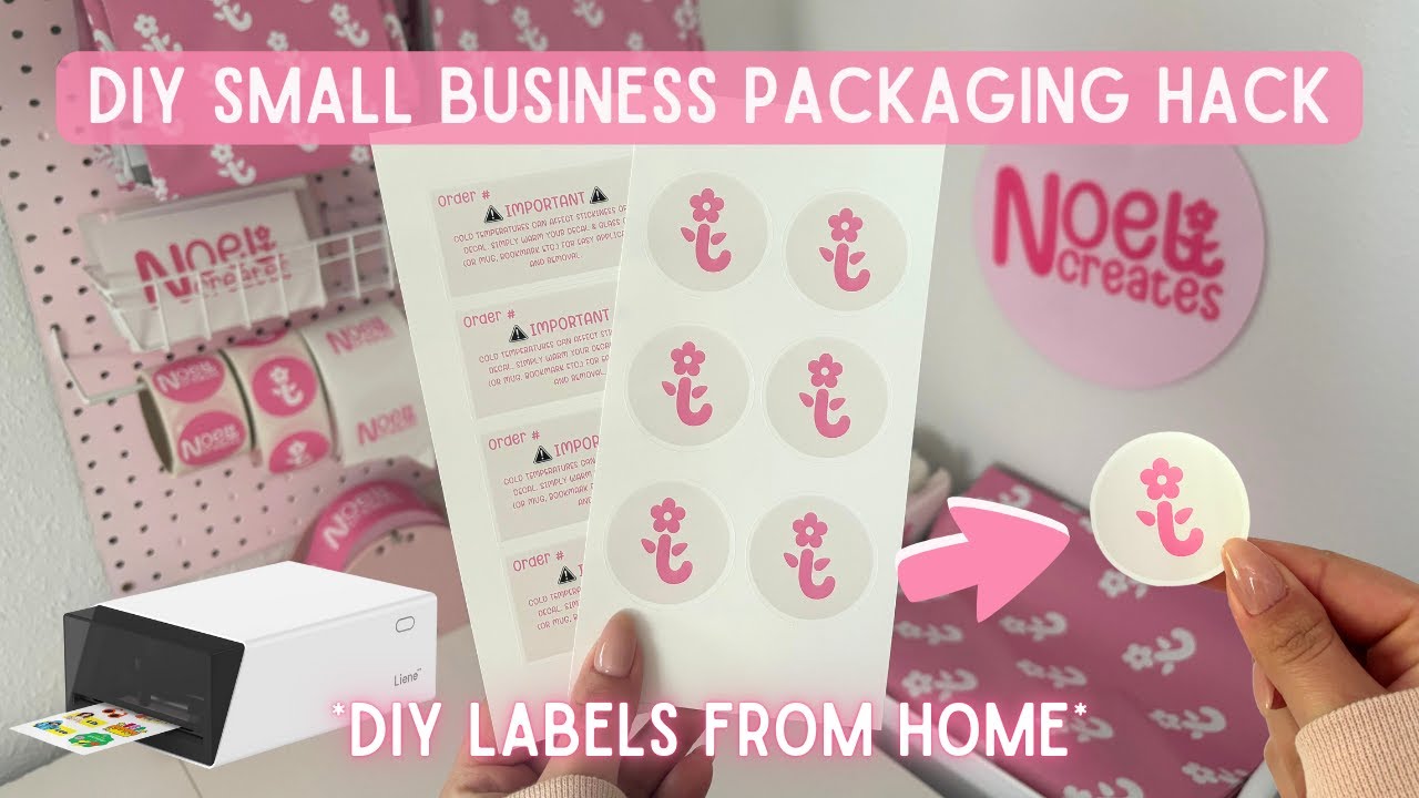 DIY Packaging Ideas For Small Business | DIY Small Business Labels From Home Using Liene Pixcut S1