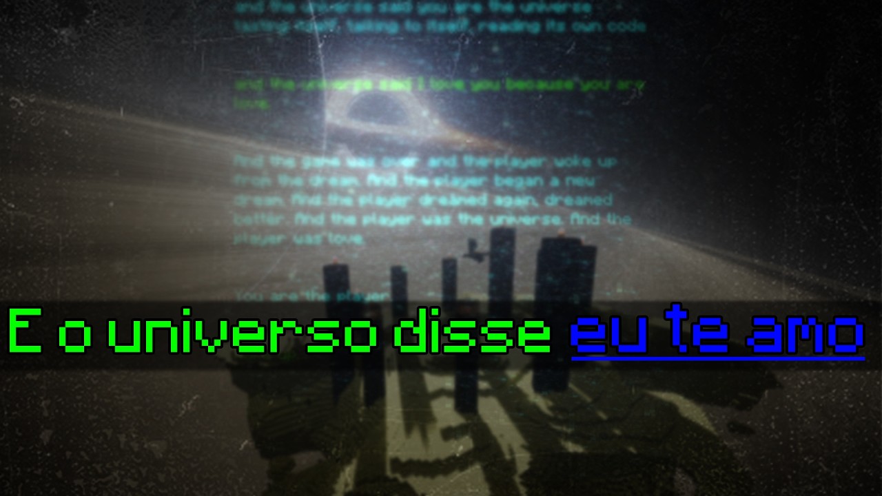 ANALISANDO O POEMA FINAL (End Poem) DO MINECRAFT - DUBLADO EM PORTUGUÊS! O Verdadeiro Final do Jogo!