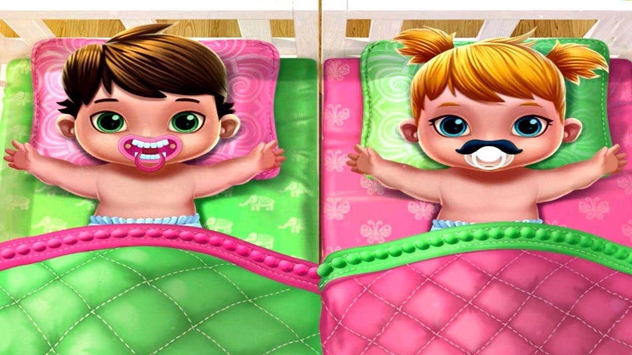 Baby Twins Babysitter Fun Care Kids Game  Dress Up, Care & Bath Time