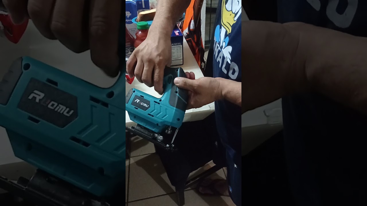 Botón de caladora dañado