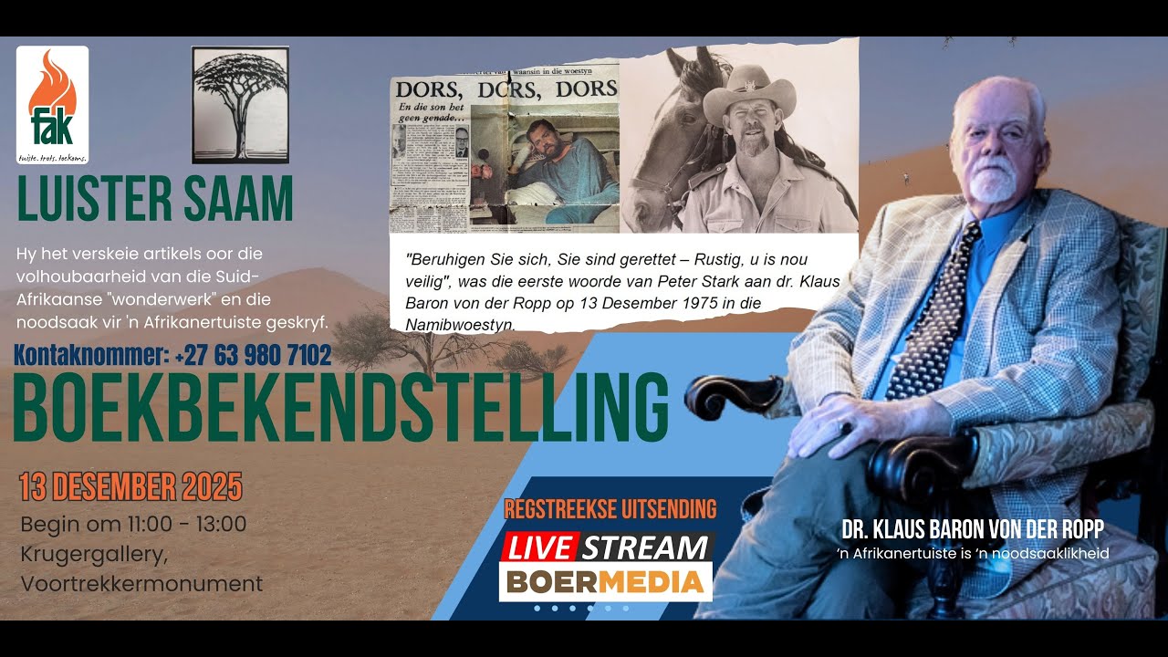 Boekbekendstelling - Festschrift: Oorhandiging aan dr. Klaus Baron von der Ropp