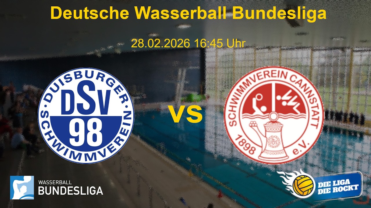 Wasserball Bundesliga - Saison 25/26 - Vorrunde - DSV98 vs. SV Cannstatt