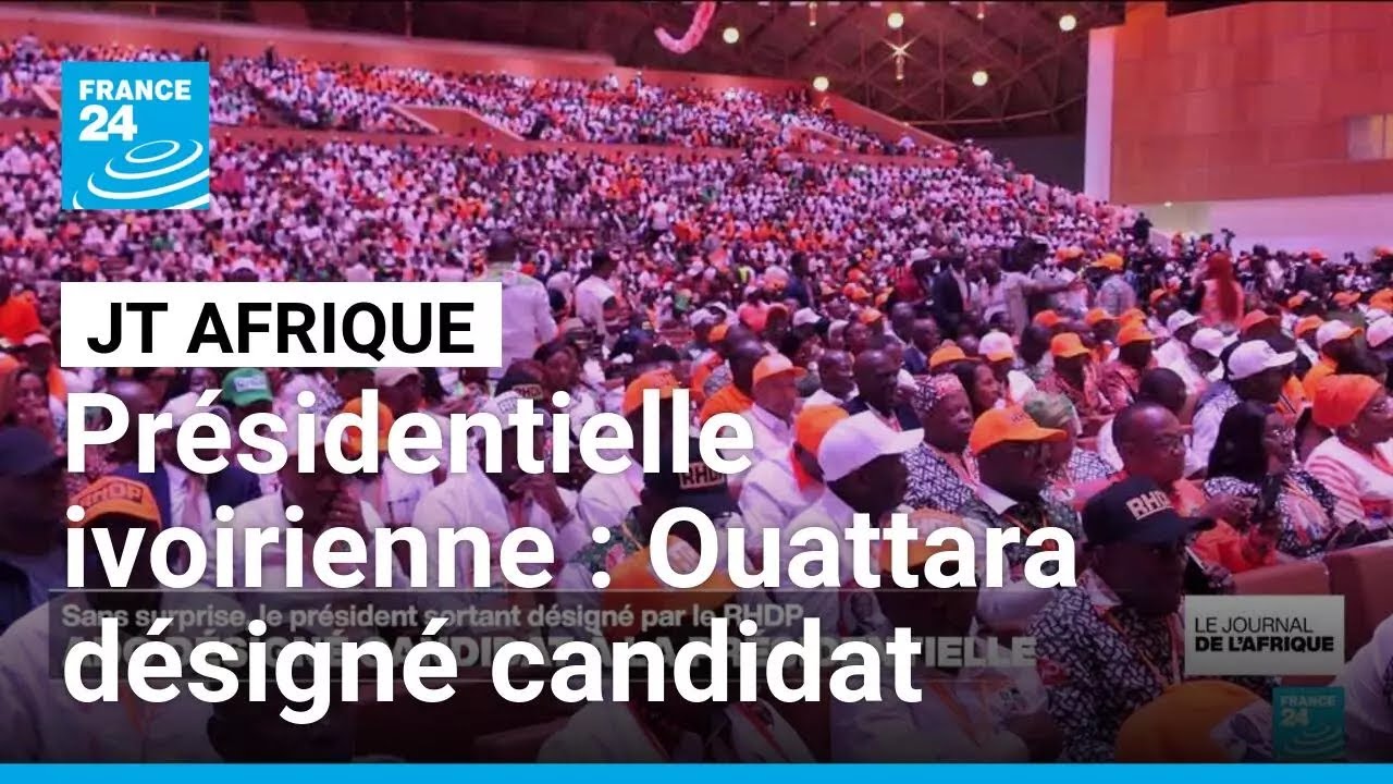 Côte d'Ivoire : Alassane Ouattara désigné candidat à la présidentielle par le RHDP