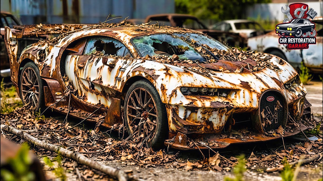 ASMR Car Restoration: Full Restoration of a Bugatti Vision Gran Turismo from Total Disrepair to New