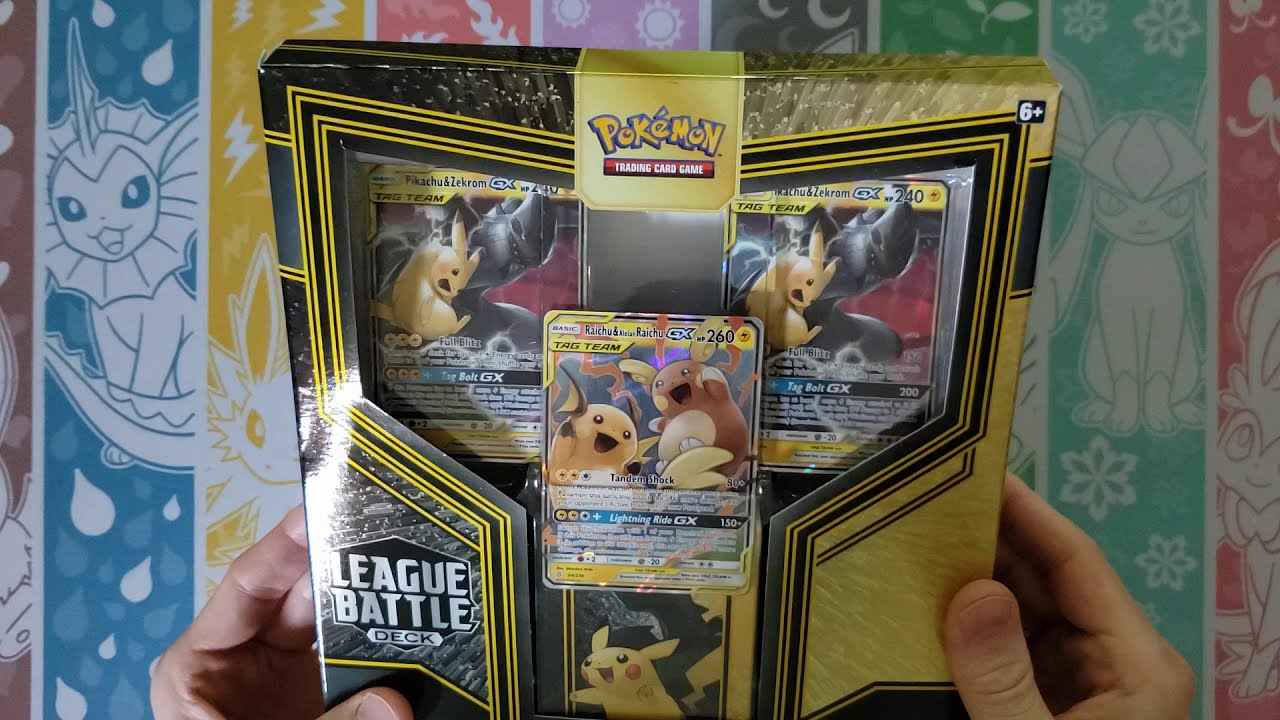 Pokemon Pikachu & Zekrom GX League Battle Deck Opening - What's Inside?  4 Stellar Wish Jirachi!!!