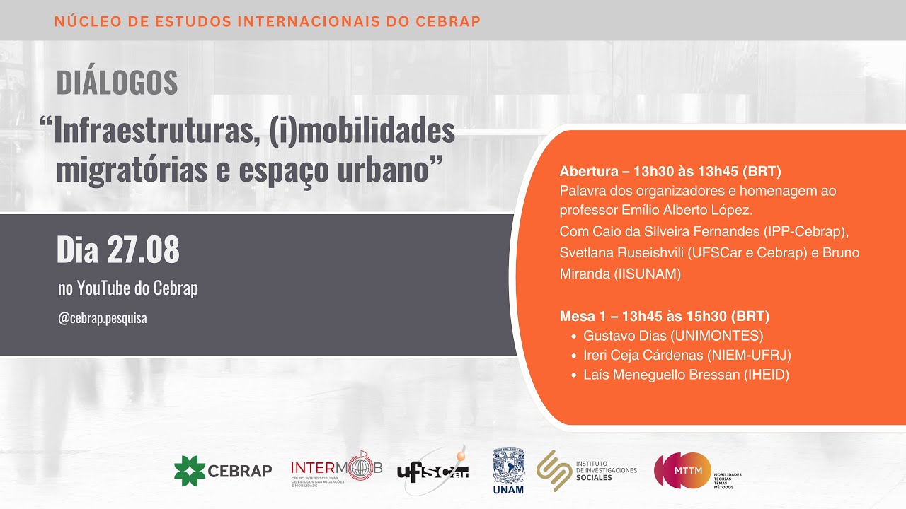 Infraestruturas, (i)mobilidades migratórias e espaço urbano - Mesa 1