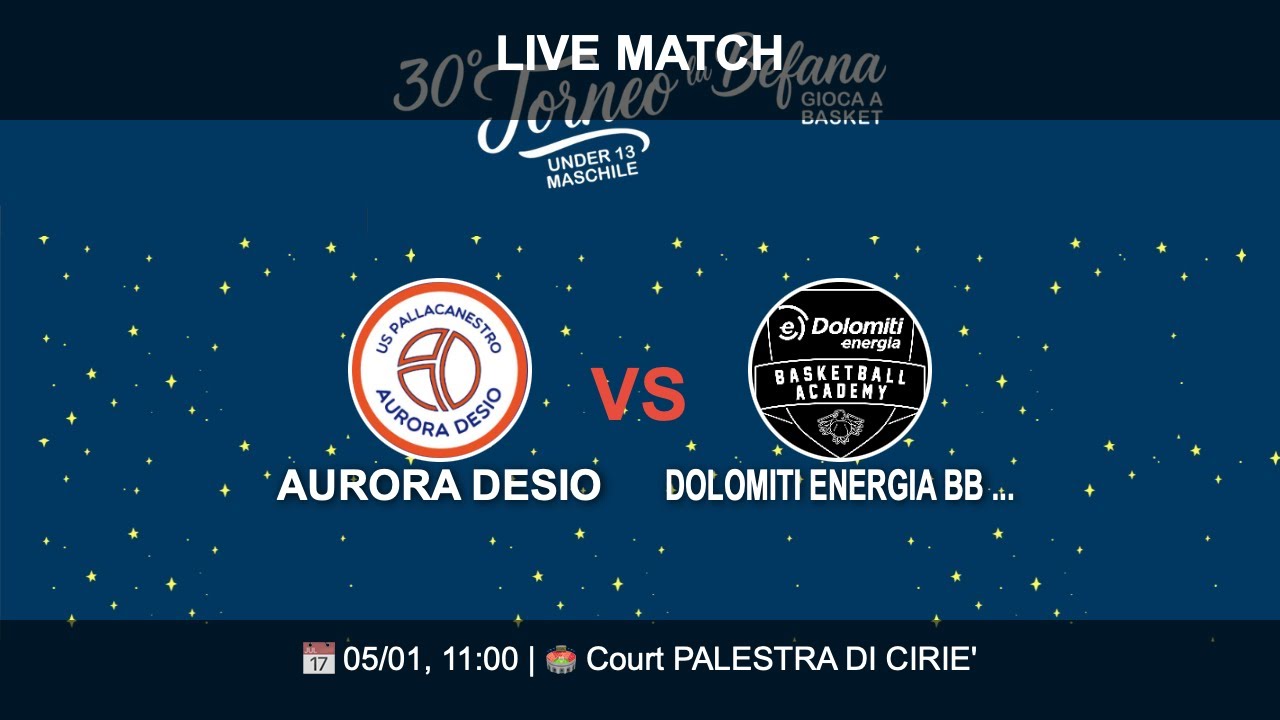 AURORA DESIO vs DOLOMITI ENERGIA BB ACADEMY