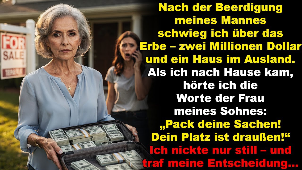 Nach der Beerdigung meines Mannes schwieg ich über das Erbe – doch als meine Schwiegertochter sagte…