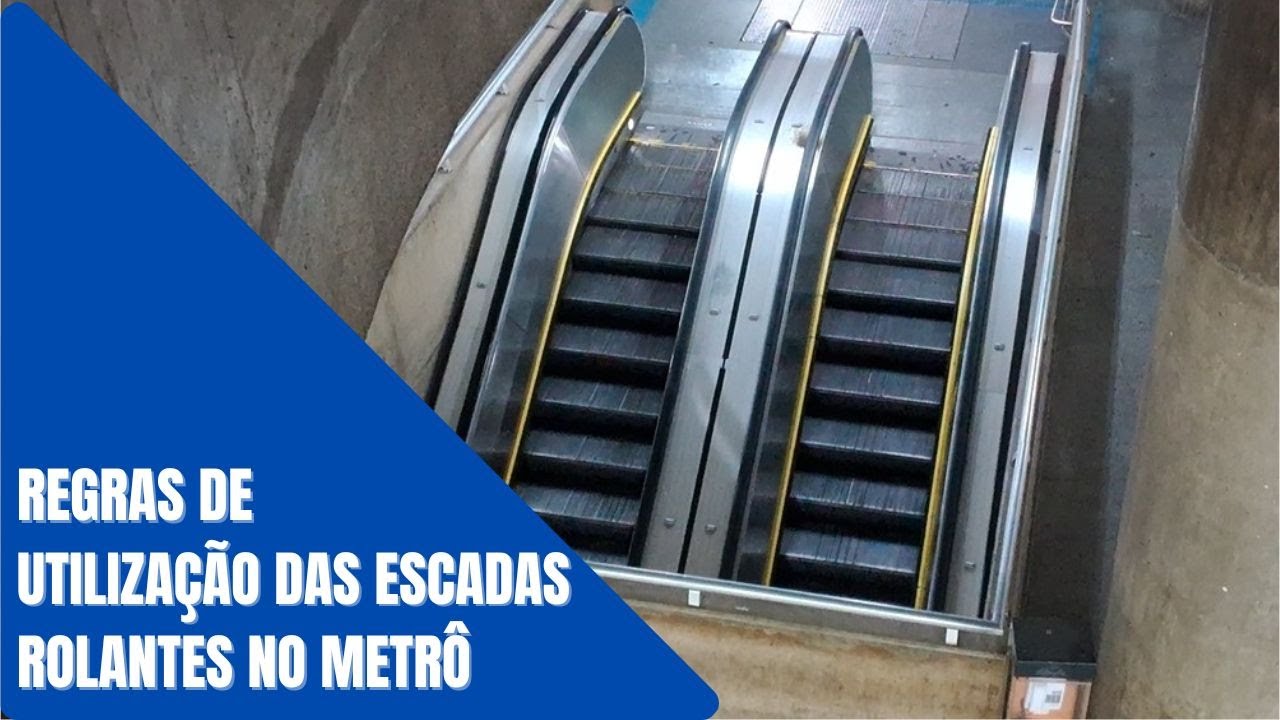 Regras Na Escada Rolante do Metrô de São Paulo