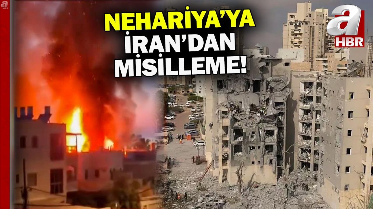 Demir Kubbe engelleyemedi! İsrail'in Nehariya kentine İran'dan misilleme | A Haber