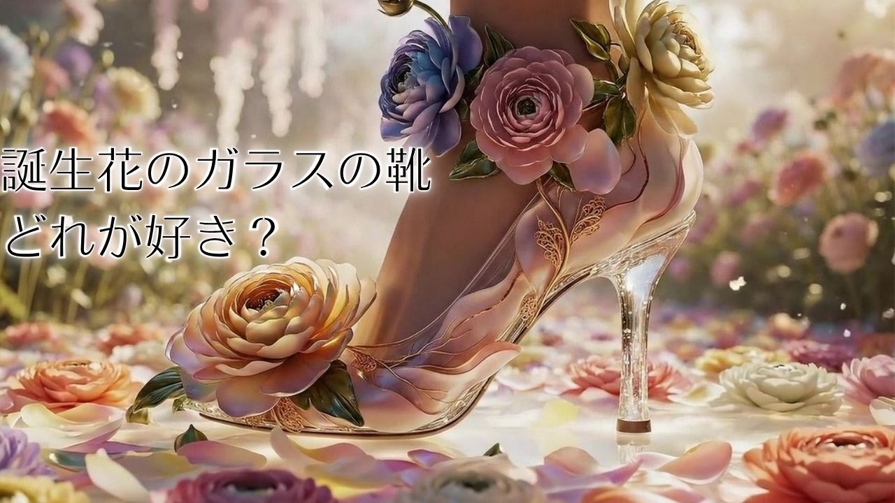 【ASMR】誕生花のガラスの靴👠どれが好き？フルver. #asmr #ai #satisfyling #satisfyingvideo #relaxing #relax