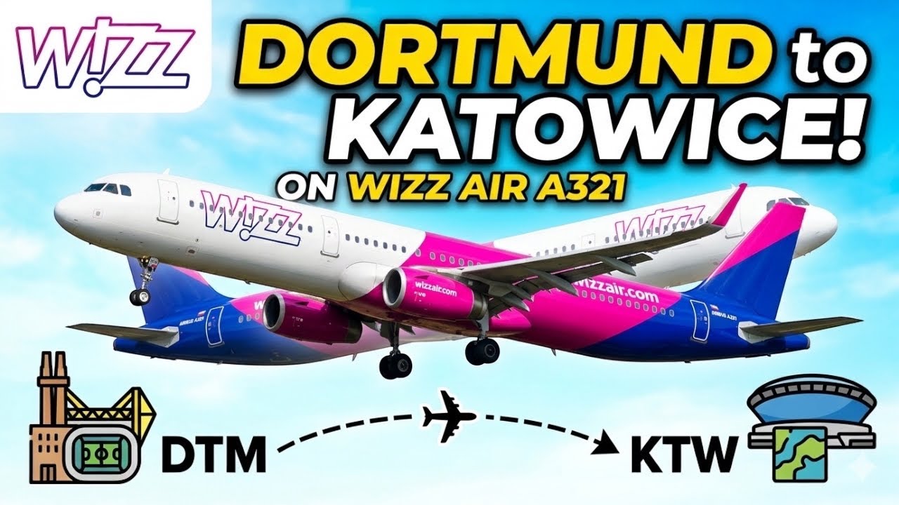 //TRIP REPORT// Dortmund To Katowice   // Wizz Air A320//