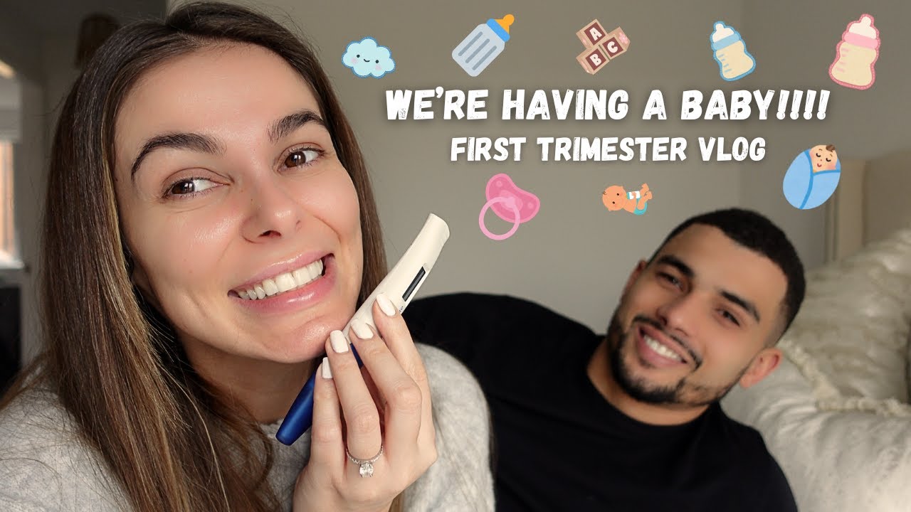 WE'RE PREGNANT 👶🏽🍼 First Trimester VLOG | Spotting, anxiety, feeling nauseous & all the scans! ❤️