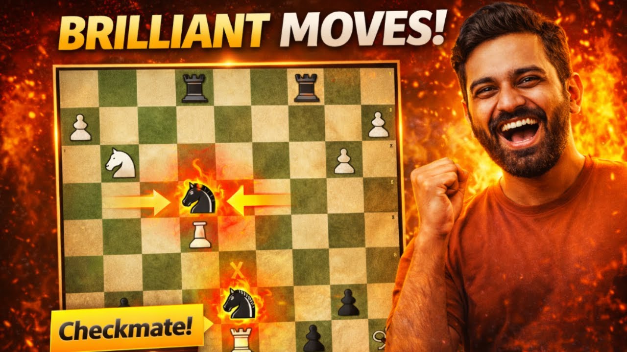 Crazy King Hunt Ending in Beautiful Checkmate