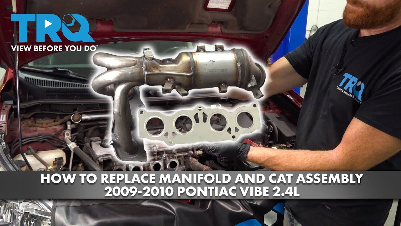 How to Replace Exhaust Manifold Catalytic Converter Assembly 2009-2010 Pontiac Vibe 2.4L