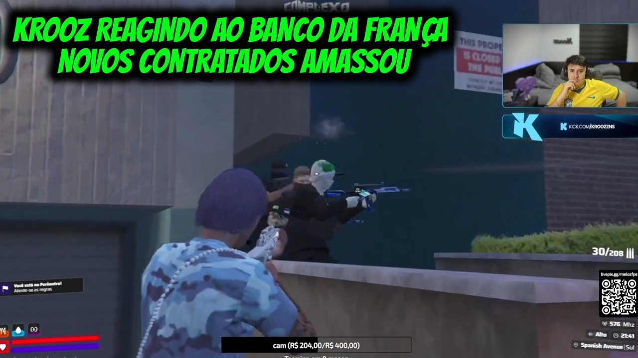 KROOZ REAGINDO AO BANCO DA FRAN&Ccedil;A  NOVOS CONTRATADOS AMASSOU