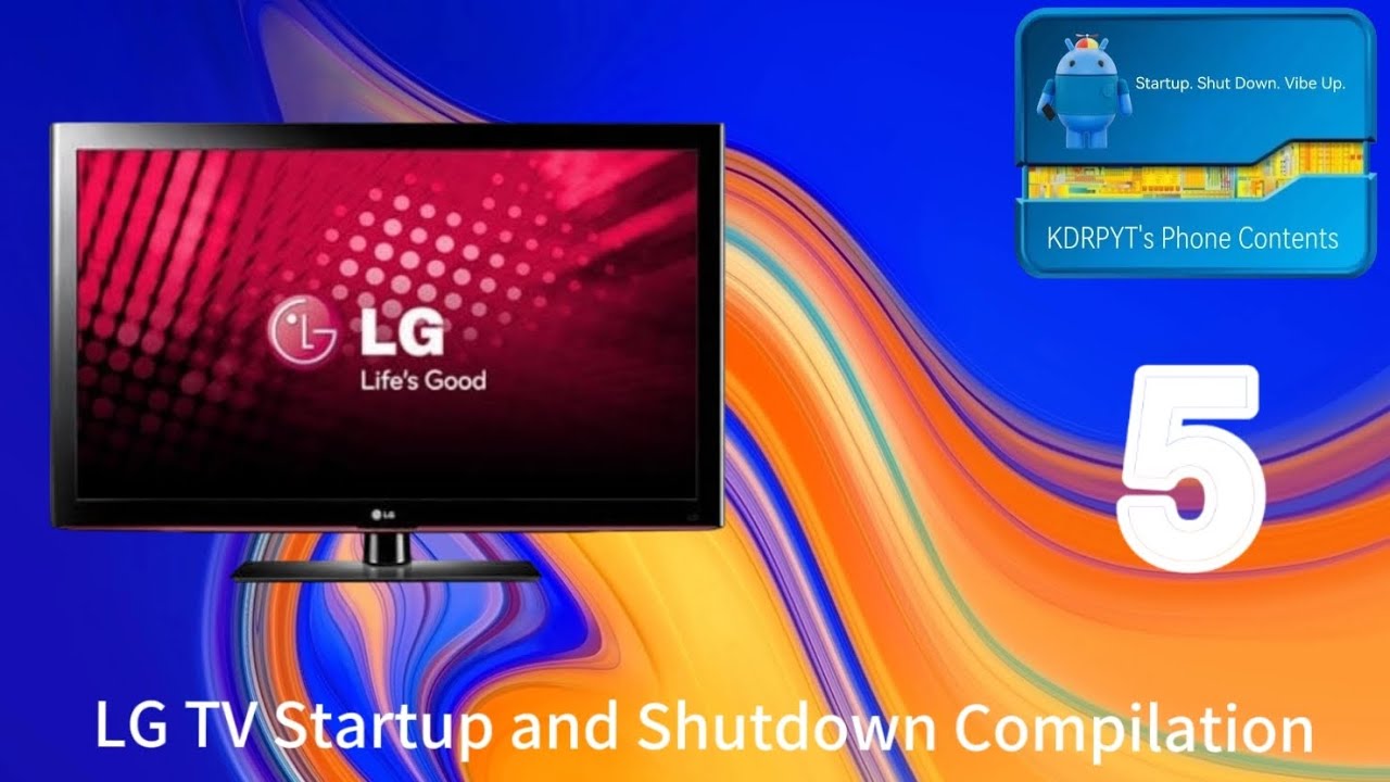 LG TV Startup and Shutdown Compilation 5