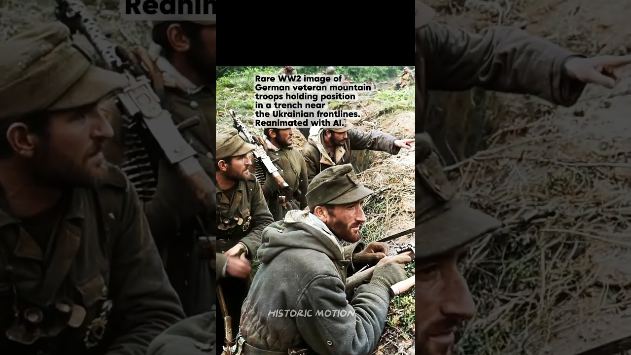 WW2 Brought to Life : German Mountain Troopers in the Trenches