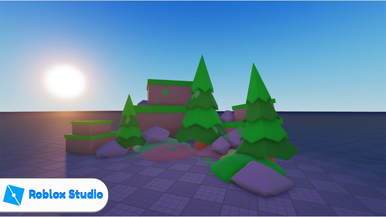 Make good low poly terrain in roblox studio