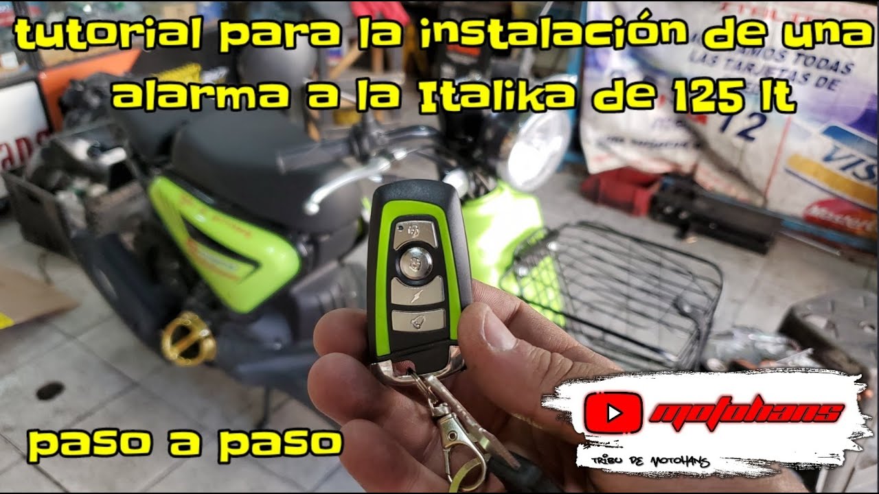 Italika D 125 lt // instalación de alarma con encendido a distancia